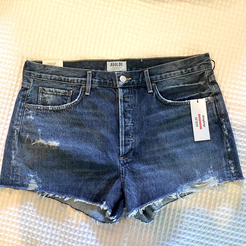 AGOLDE PARKER VINTAGE CUTOFF SHORT MANIFEST SIZE 30